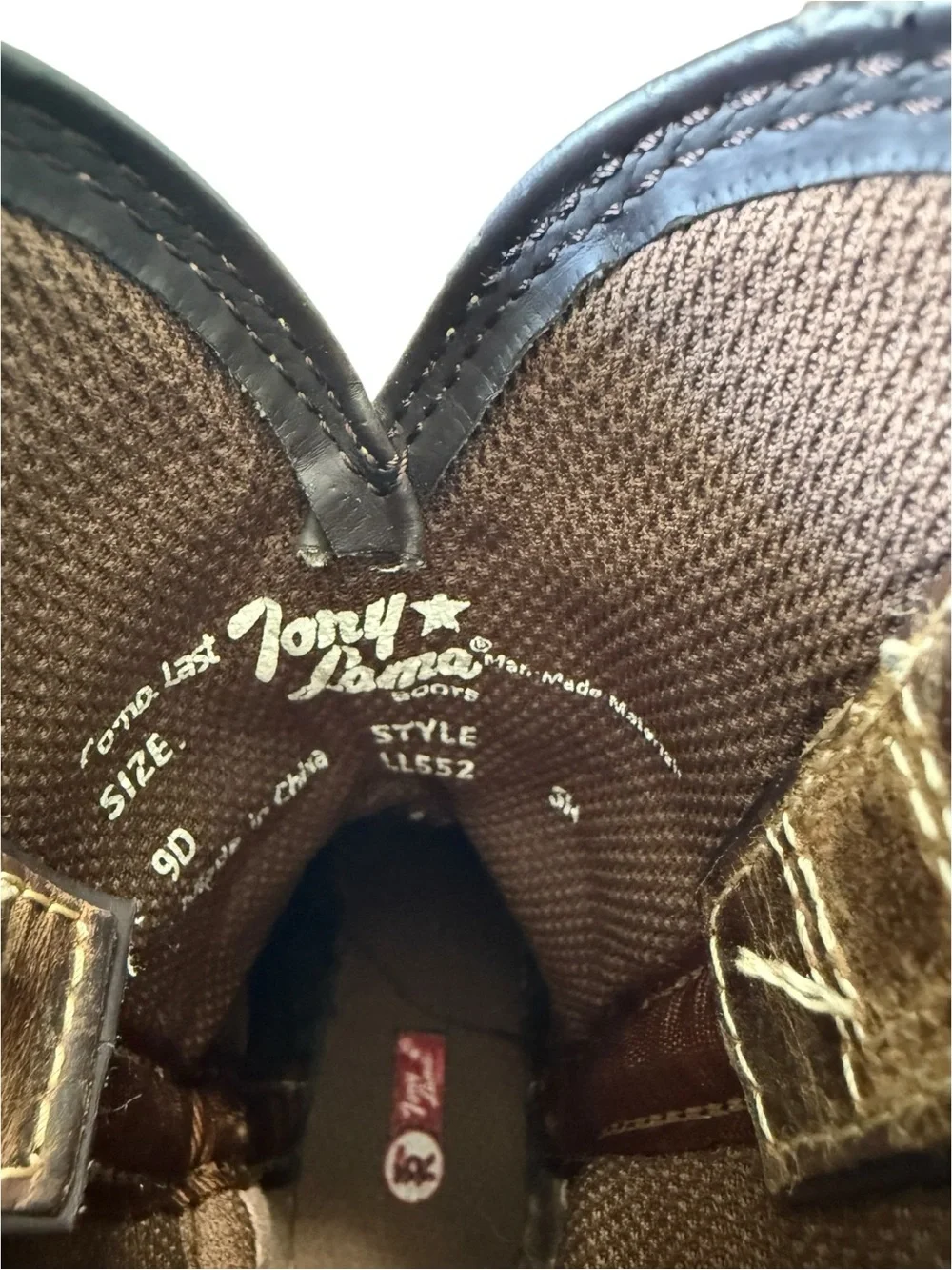 Tony Lama LL552 Kids Rusty Saddle 8
